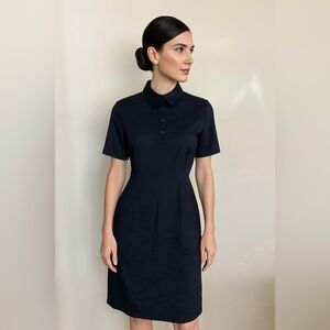 🇨🇦 JUDITH & CHARLES - Brittany collared Dress. Navy. Size: 10 but fits small.
